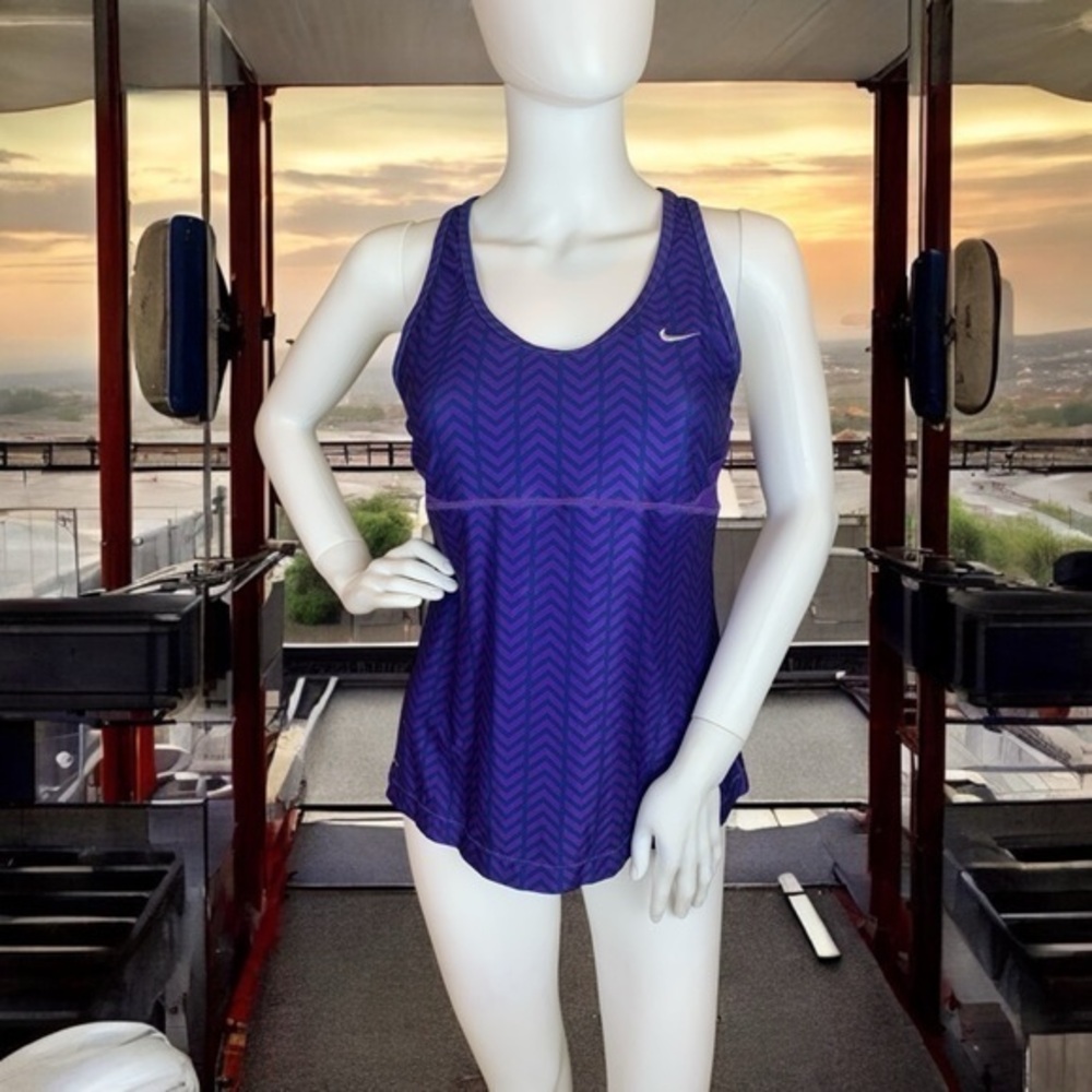 Nike Purple Chevron Tank Top